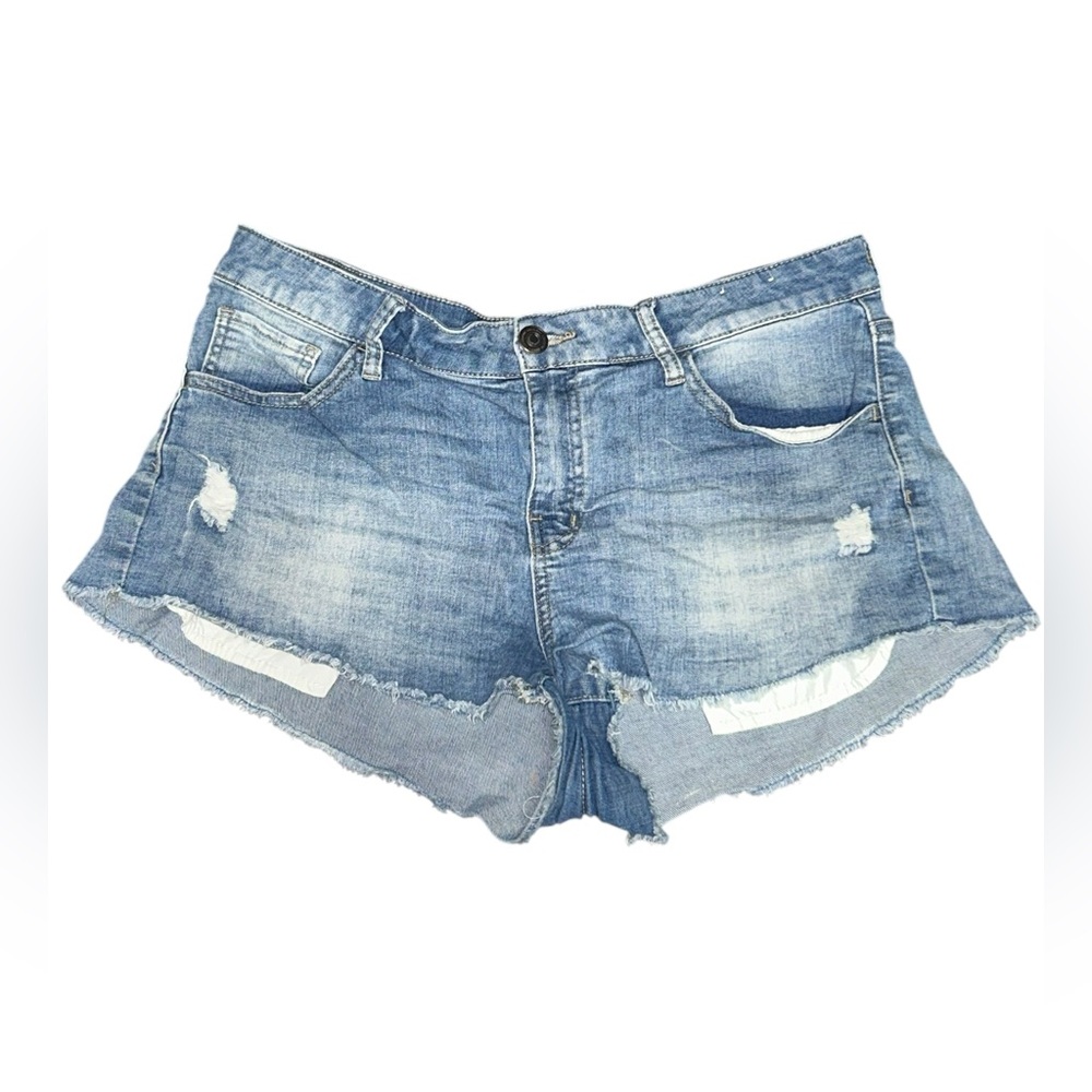 American Heritage distressed cut off denim shorts 15